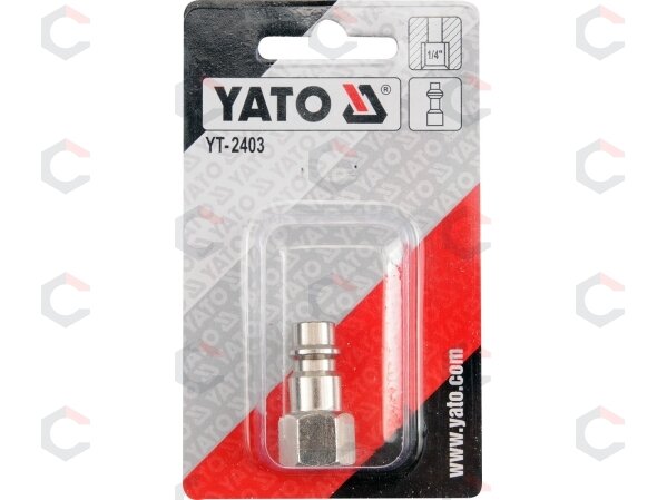 Kištukas 1/4" (vidinis sriegis) (YT-2403) 1 Kištukas 1/4" (vidinis sriegis) (YT-2403) 1