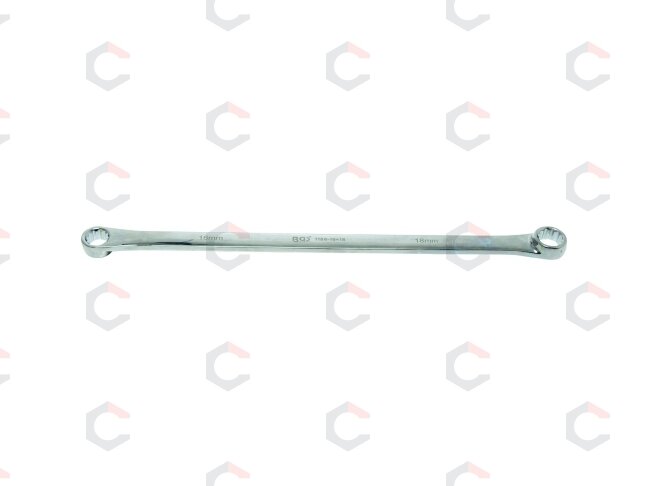 Ypač ilgas dvigubas žiedinis raktas | 16 × 18 mm | 410 mm | BGS (1186-16x18) 1 Ypač ilgas dvigubas žiedinis raktas | 16 × 18 mm | 410 mm | BGS (1186-16x18) 1
