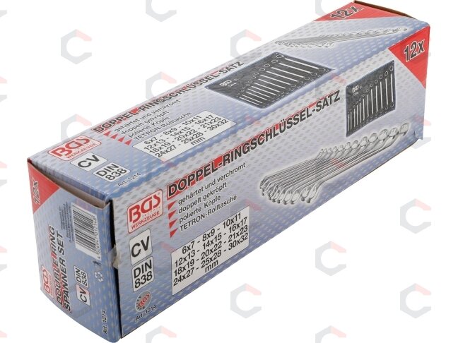 Kilpinių raktų rinkinys | lenkti galai | 6x7 - 30x32 mm | 12 vnt. (1214) 2 Kilpinių raktų rinkinys | lenkti galai | 6x7 - 30x32 mm | 12 vnt. (1214) 2