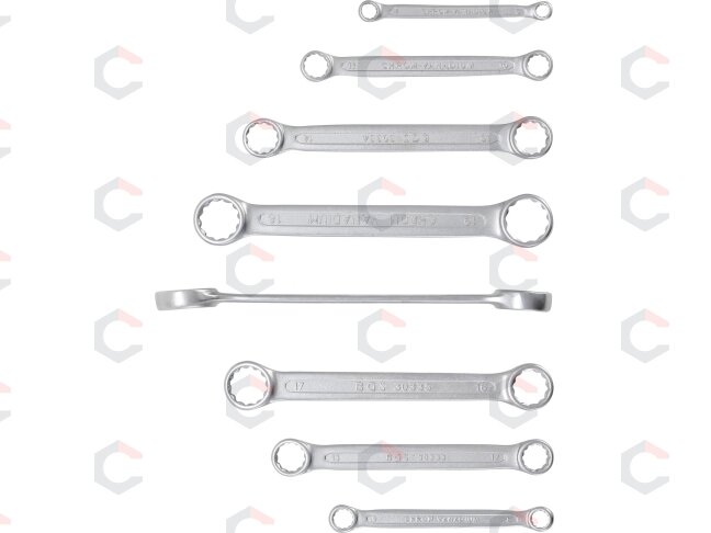 Kilpinių raktų rinkinys | tiesūs | 6-22 mm | 8 vnt. (30300) 1 Kilpinių raktų rinkinys | tiesūs | 6-22 mm | 8 vnt. (30300) 1
