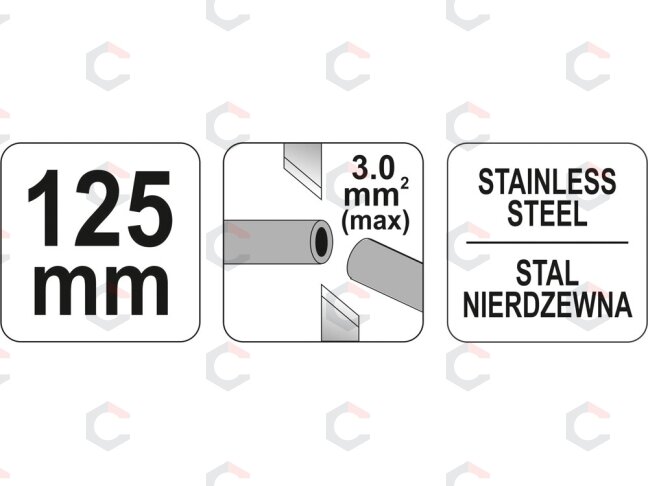 Kirpimo replės | nerūdijantis plienas | 125 mm (YT-2262) 2 Kirpimo replės | nerūdijantis plienas | 125 mm (YT-2262) 2