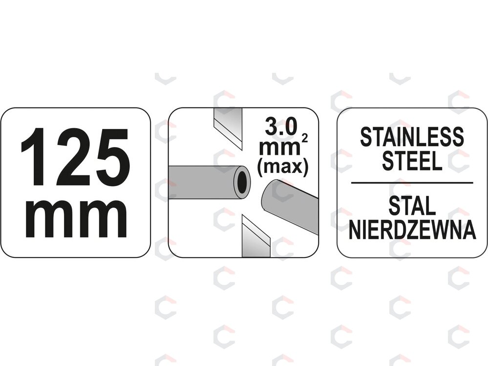 Kirpimo replės | nerūdijantis plienas | 125 mm (YT-2262) 2 Kirpimo replės | nerūdijantis plienas | 125 mm (YT-2262) 2