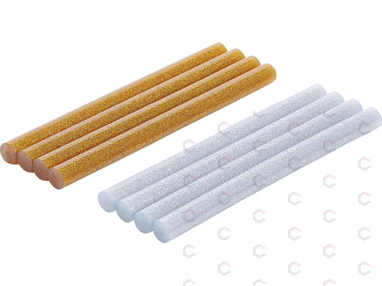 Klijų lazdelės | aukso / sidabro metalo | Ø 11 mm, 150 mm | 8 vnt. (80848) Klijų lazdelės | aukso / sidabro metalo | Ø 11 mm, 150 mm | 8 vnt. (80848)
