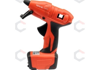 Klijų pistoletas akumuliatorinis 11mm 7.2v li - jon 8w (YT-82421) Klijų pistoletas akumuliatorinis 11mm 7.2v li - jon 8w (YT-82421)