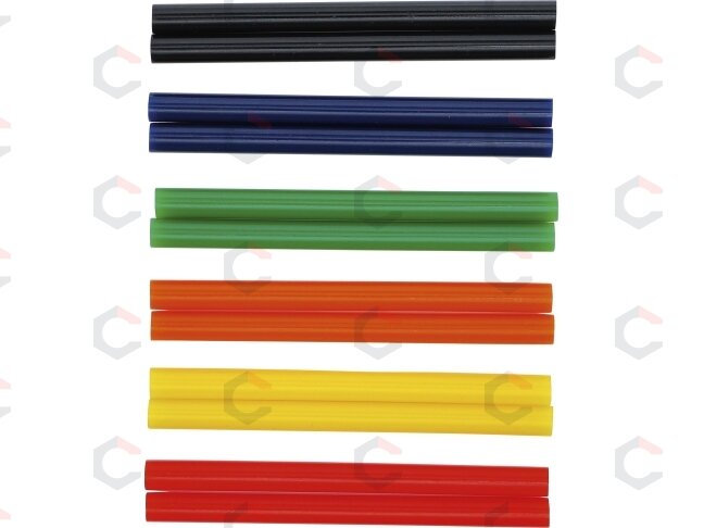 Klijų lazdelės | spalvotos | Ø 11 mm / 150 mm | 12 vnt. (80847) 2