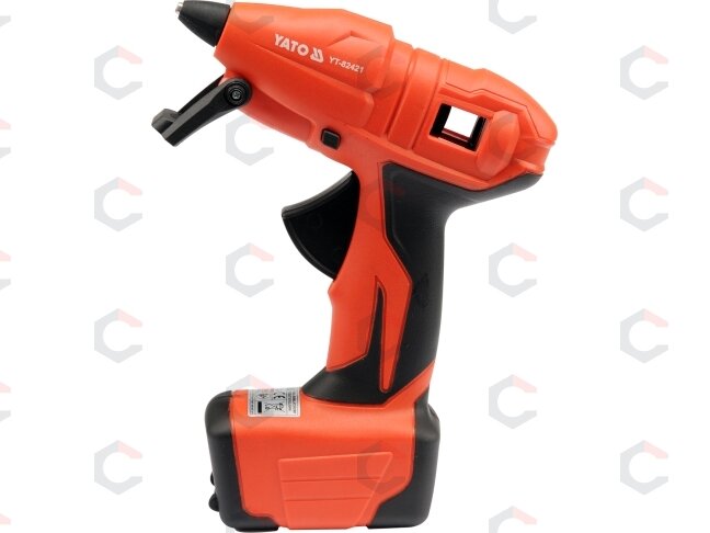 Klijų pistoletas akumuliatorinis 11mm 7.2v li - jon 8w (YT-82421) Klijų pistoletas akumuliatorinis 11mm 7.2v li - jon 8w (YT-82421)