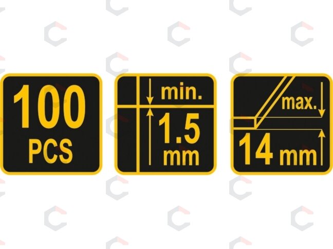 Klipsai lygiai suklijuoti plyteles | 100 vnt. (04690) 2 Klipsai lygiai suklijuoti plyteles | 100 vnt. (04690) 2