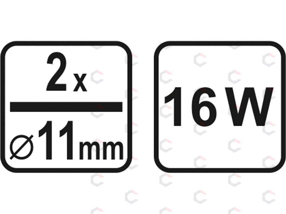 Klijavimo pistoletas 11mm 16 (100) W, "Lund" (73060) 4 Klijavimo pistoletas 11mm 16 (100) W, "Lund" (73060) 4