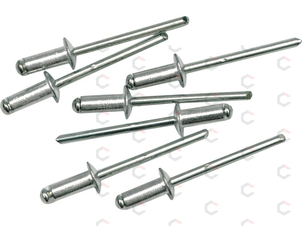 Kniedės aliumininės | 6,4 x 4,0 mm | 50 vnt. (70400) Kniedės aliumininės | 6,4 x 4,0 mm | 50 vnt. (70400)