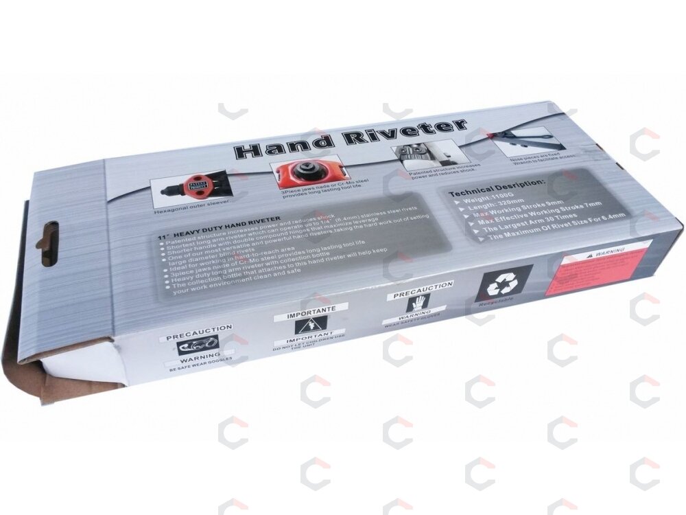 Kniediklis plieninėms kniedėms | ilgos rankenos | 3.2-6.4 mm (SK417) 2 Kniediklis plieninėms kniedėms | ilgos rankenos | 3.2-6.4 mm (SK417) 2