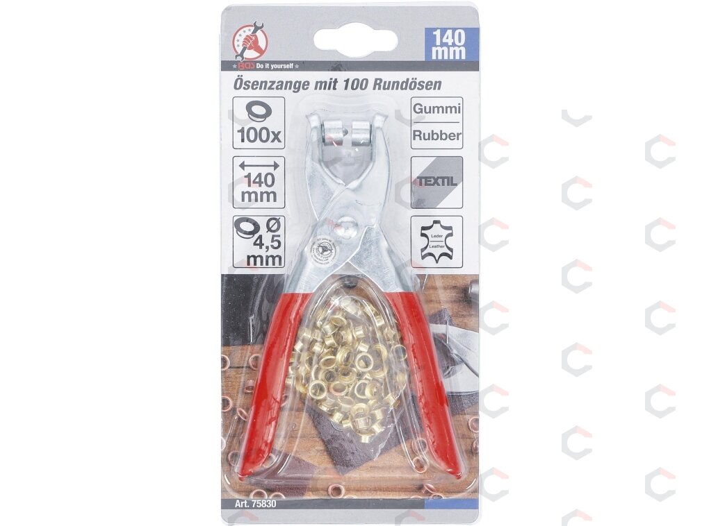 Kniedijimo replės su 100 apskritų kniedžių | 4,5 mm (75830) 2 Kniedijimo replės su 100 apskritų kniedžių | 4,5 mm (75830) 2