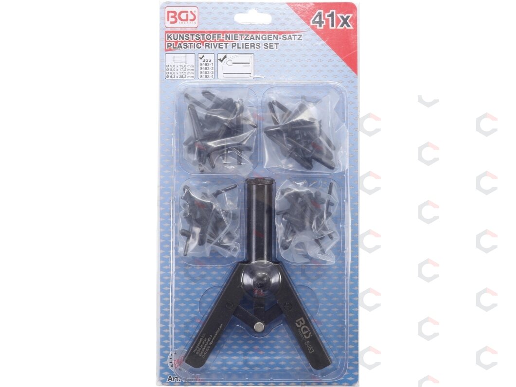 Kniediklis plastikinėms kniedėms su rinkiniu (8463) 1 Kniediklis plastikinėms kniedėms su rinkiniu (8463) 1