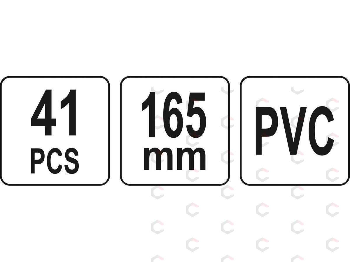 Kniediklis plastikinėms kniedėms su rinkiniu | 41 vnt. (YT-35970) 4