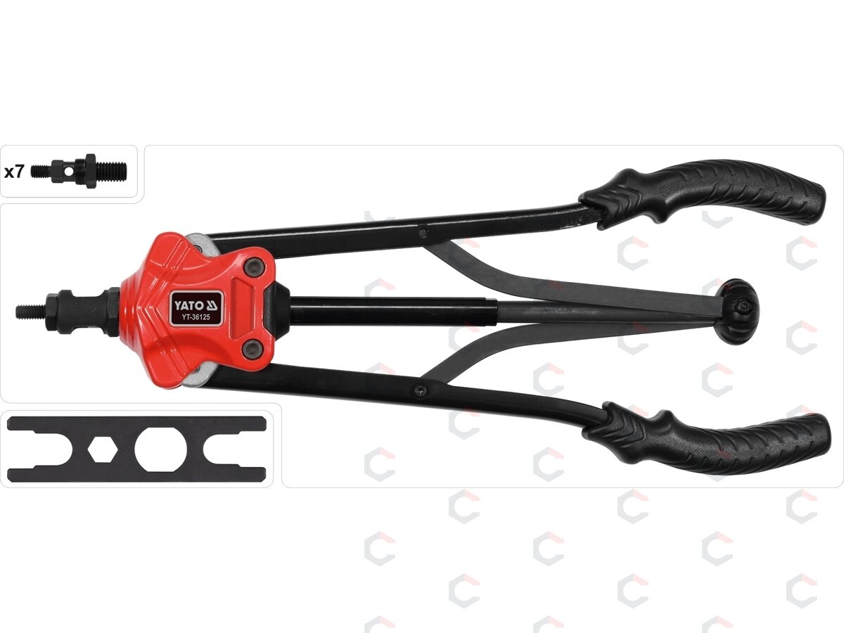 Kniediklis srieginėms kniedėms | M3 - M12 (YT-36125) 4 Kniediklis srieginėms kniedėms | M3 - M12 (YT-36125) 4