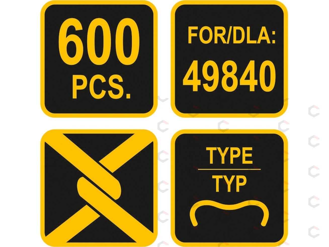 Kniedės tinklui kniedyti | E-tipas | 600 vnt. (49841) 3 Kniedės tinklui kniedyti | E-tipas | 600 vnt. (49841) 3