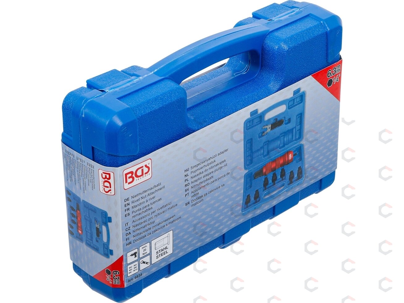 Kniedės veržlės priedas | Metalinė versija | M3 / M4 / M5 / M6 / M8 / M10 (6834) 5 Kniedės veržlės priedas | Metalinė versija | M3 / M4 / M5 / M6 / M8 / M10 (6834) 5