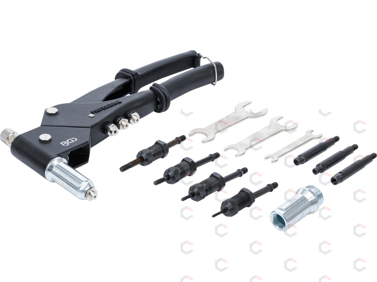 Kniediklis srieginėms ir standartinėms kniedėms | daug padėčių (438) 2 Kniediklis srieginėms ir standartinėms kniedėms | daug padėčių (438) 2