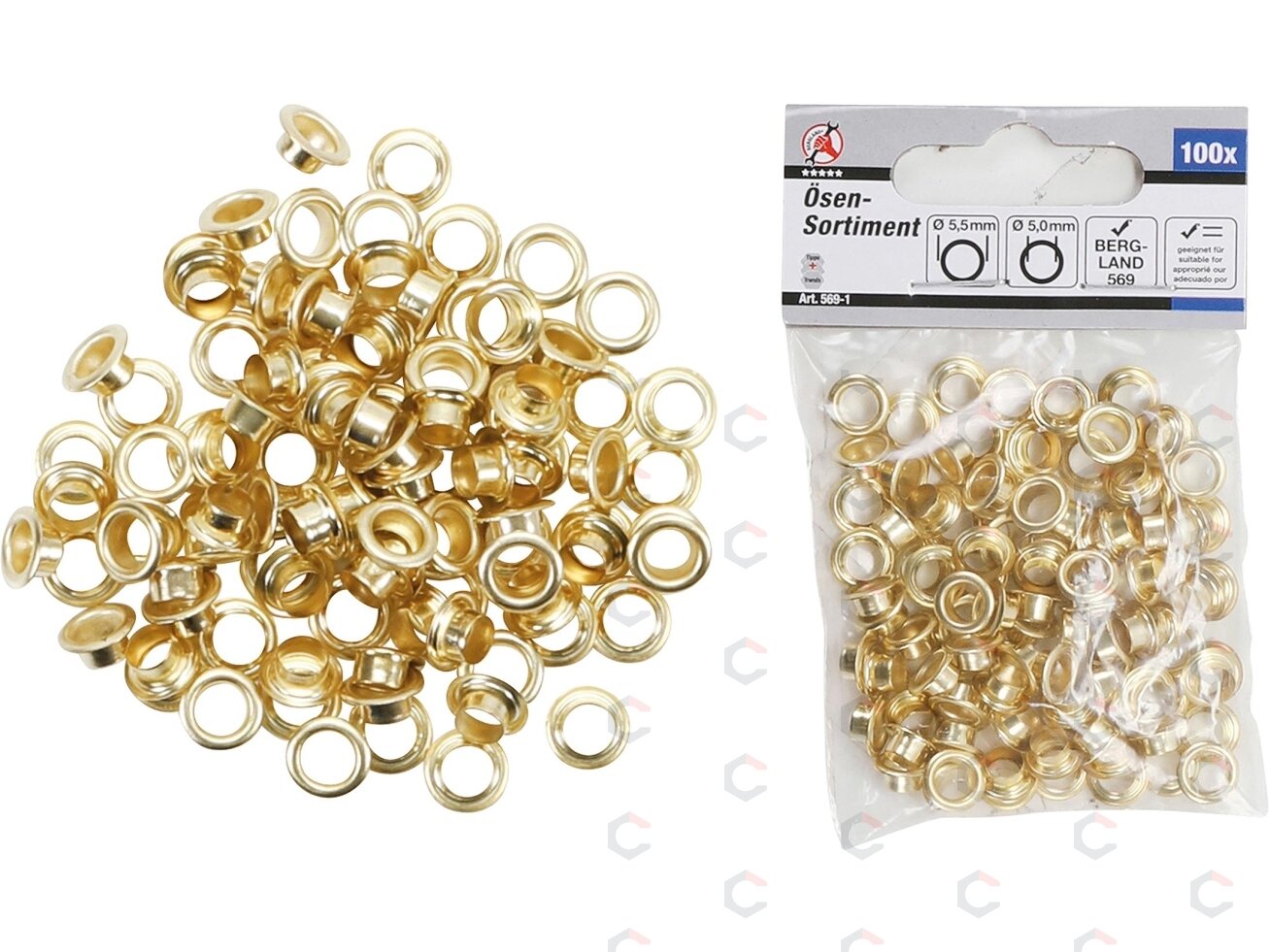 Kniedžių asortimentas | 5.0 x 5.5 mm | 100 vnt. (569-1) Kniedžių asortimentas | 5.0 x 5.5 mm | 100 vnt. (569-1)