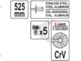Kniediklis | tinka plieninėm kniedėm | 3,2-6,4 mm (YT-3610) 1 Kniediklis | tinka plieninėm kniedėm | 3,2-6,4 mm (YT-3610) 1