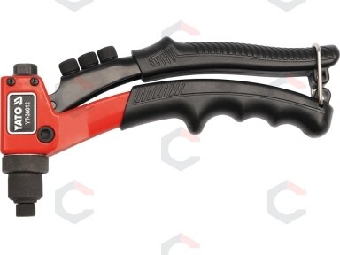 Kniediklis nerūdyjančio plieno kniedėms | 2,4-4,8 mm (YT-36012) Kniediklis nerūdyjančio plieno kniedėms | 2,4-4,8 mm (YT-36012)