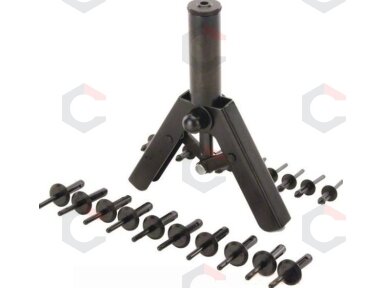 Kniediklis plastikinėms kniedėms su 40vnt kniedžių (4072619B) Kniediklis plastikinėms kniedėms su 40vnt kniedžių (4072619B)