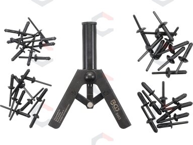 Kniediklis plastikinėms kniedėms su rinkiniu (8463)