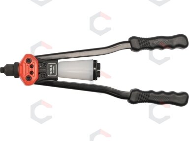 Kniediklis plieninėms, nerūdyjančio plieno kniedėms (YT-36095) Kniediklis plieninėms, nerūdyjančio plieno kniedėms (YT-36095)
