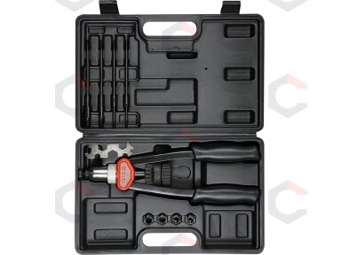Kniediklis srieginėms kniedėms | M6/M8/M10/M12 (YT-36119) Kniediklis srieginėms kniedėms | M6/M8/M10/M12 (YT-36119)