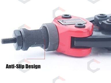 Kniediklis srieginėms kniedėms | su rinkiniu | M3, M4, M5, M6, M8 /300 mm (BT-606)