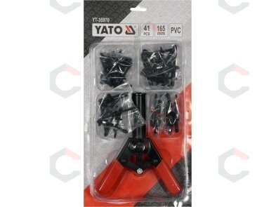 Kniediklis plastikinėms kniedėms su rinkiniu | 41 vnt. (YT-35970) 1 Kniediklis plastikinėms kniedėms su rinkiniu | 41 vnt. (YT-35970) 1