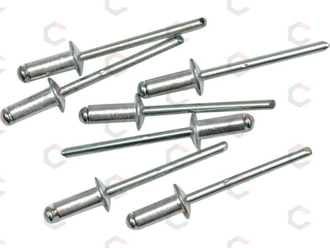 Kniedės aliumininės | 12,7 X 3,2 mm | 50 vnt. (70340) Kniedės aliumininės | 12,7 X 3,2 mm | 50 vnt. (70340)