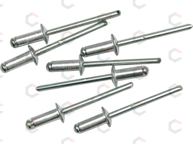 Kniedės aliumininės | 12,7 x 4,8 mm | 50 vnt. (70500) Kniedės aliumininės | 12,7 x 4,8 mm | 50 vnt. (70500)