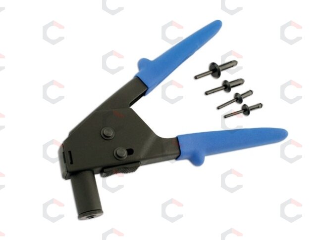 Kniediklis plastikinėms kniedėms su 40vnt kniedžių (RK1201) 8 Kniediklis plastikinėms kniedėms su 40vnt kniedžių (RK1201) 8