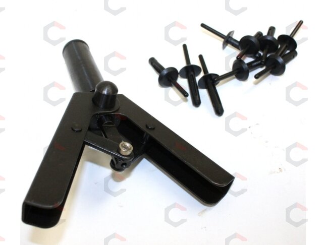 Kniediklis plastikinėms kniedėms su rinkiniu | 41 vnt. (RT41) 2