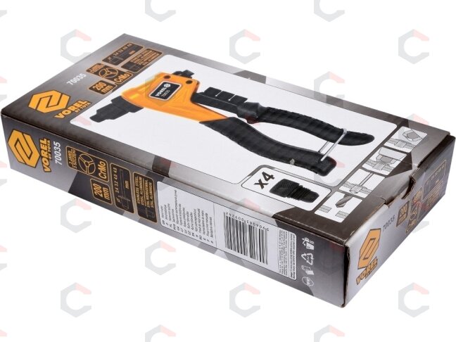 Kniediklis | plieninėms ir nerūdyjančio plieno kniedėms | 2,4 - 4,8 mm (70035) 2 Kniediklis | plieninėms ir nerūdyjančio plieno kniedėms | 2,4 - 4,8 mm (70035) 2