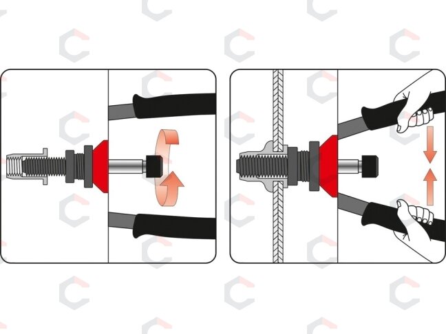 Kniediklis srieginėms kniedėms | M3, M4, M5, M6, M8, M10, M12 (YT-36127) 4