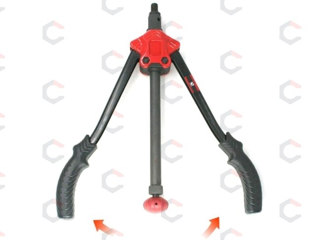 Kniediklis srieginėms kniedėms | su rinkiniu | M3-M12 | 360 mm (BT-608) 3 Kniediklis srieginėms kniedėms | su rinkiniu | M3-M12 | 360 mm (BT-608) 3