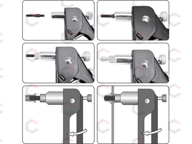 Kniediklis srieginėms knienėms | M3-M6 (70270) 2 Kniediklis srieginėms knienėms | M3-M6 (70270) 2