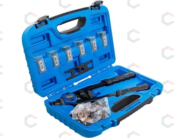 Kniediklis srieginėms kniedėms PRO | M3–M10 rinkinys | 68 vnt. (408) 4 Kniediklis srieginėms kniedėms PRO | M3–M10 rinkinys | 68 vnt. (408) 4