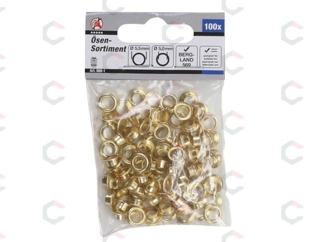Kniedžių asortimentas | 5.0 x 5.5 mm | 100 vnt. (569-1) 2