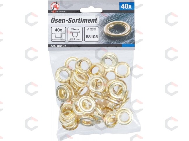 Kniedžių asortimentas įvorėms | 12,5 x 21 mm | 40 vnt (88107) 2 Kniedžių asortimentas įvorėms | 12,5 x 21 mm | 40 vnt (88107) 2