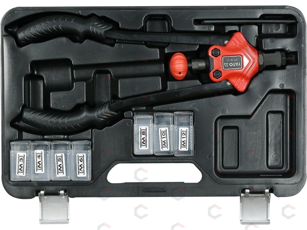 Kniediklis srieginėms kniedėms | M3, M4, M5, M6, M8, M10, M12 (YT-36128)