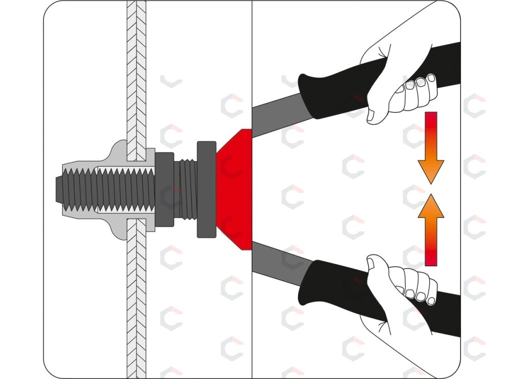 Kniediklis srieginėms kniedėms | M3/M4/M5/M6 (YT-36140) 4 Kniediklis srieginėms kniedėms | M3/M4/M5/M6 (YT-36140) 4
