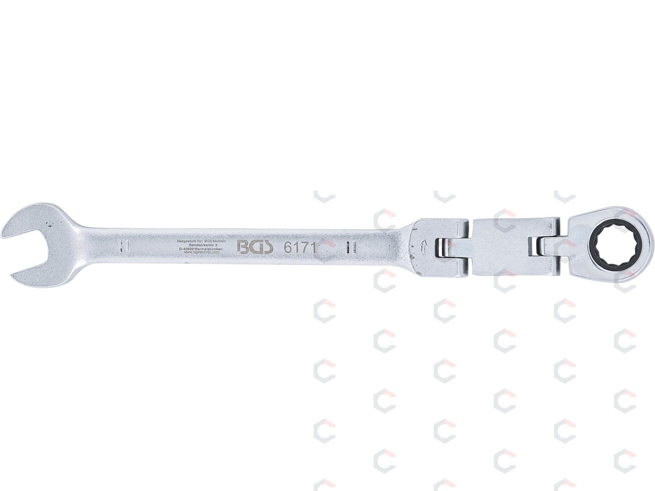 Kombinuotas raktas su terkšle | dvigubas šarnyras | 11 mm (6171) 3 Kombinuotas raktas su terkšle | dvigubas šarnyras | 11 mm (6171) 3