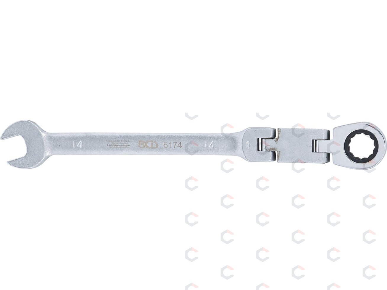Kombinuotas raktas su terkšle | dvigubas šarnyras | 14 mm (6174) 3 Kombinuotas raktas su terkšle | dvigubas šarnyras | 14 mm (6174) 3