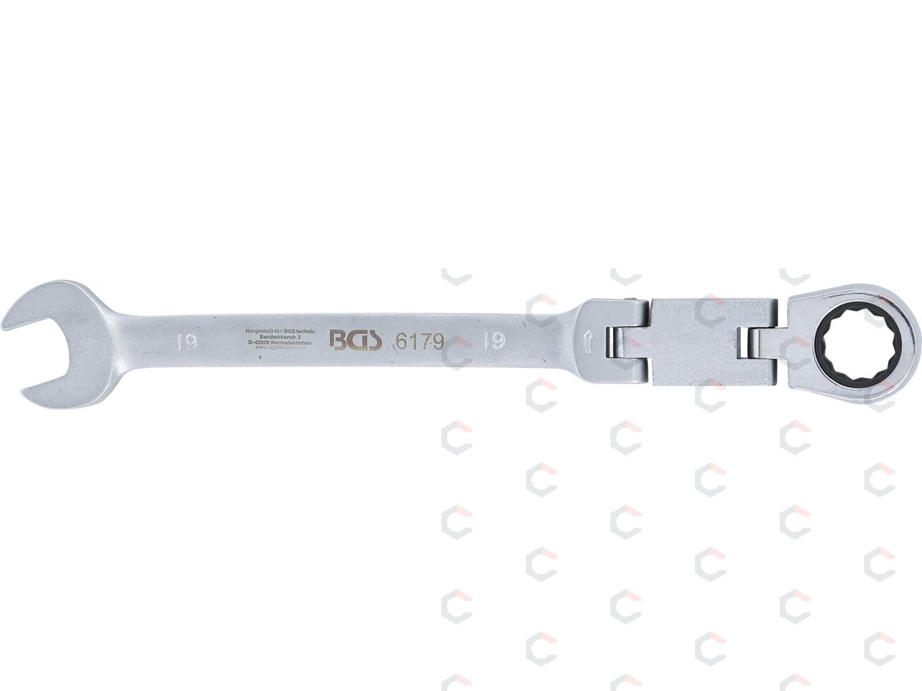 Kombinuotas raktas su terkšle | dvigubas šarnyras | 19 mm (6179) 3 Kombinuotas raktas su terkšle | dvigubas šarnyras | 19 mm (6179) 3