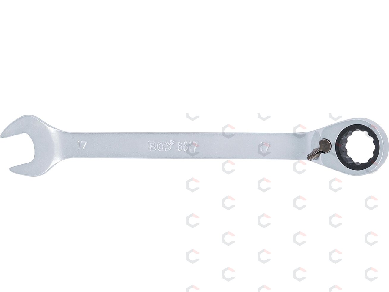 Kombinuotas raktas su terkšle | su reversu | 17 mm (6617) 3 Kombinuotas raktas su terkšle | su reversu | 17 mm (6617) 3