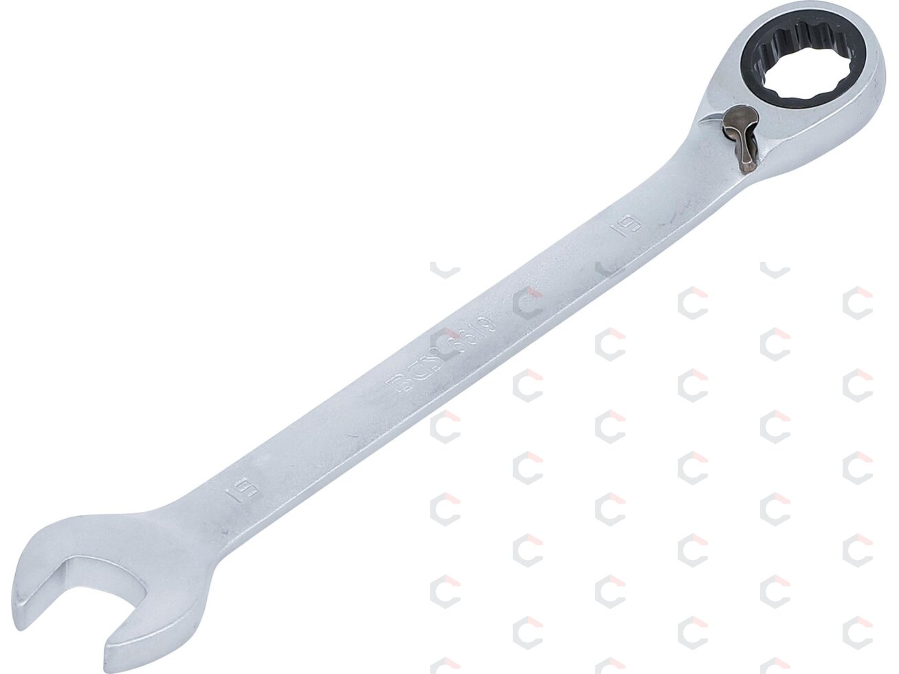 Kombinuotas raktas su terkšle | su reversu | 19 mm (6619) Kombinuotas raktas su terkšle | su reversu | 19 mm (6619)
