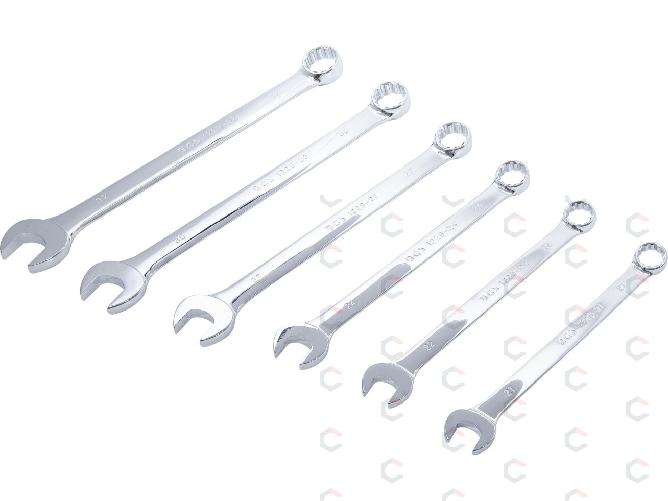 Kombinuotų pailgintų raktų komplektas | XXL | 21 - 32 mm | 6 vnt. (1229) 1 Kombinuotų pailgintų raktų komplektas | XXL | 21 - 32 mm | 6 vnt. (1229) 1