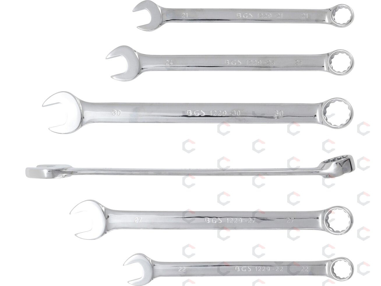 Kombinuotų pailgintų raktų komplektas | XXL | 21 - 32 mm | 6 vnt. (1229) 6 Kombinuotų pailgintų raktų komplektas | XXL | 21 - 32 mm | 6 vnt. (1229) 6